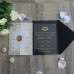 Acrylic Marriage Invitation Card Elegant Invitation Foiling Printing